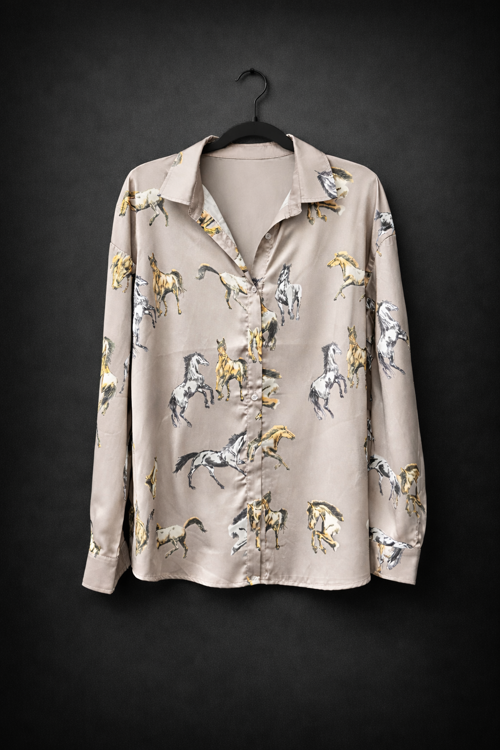 Giddy Up Satin Blouse