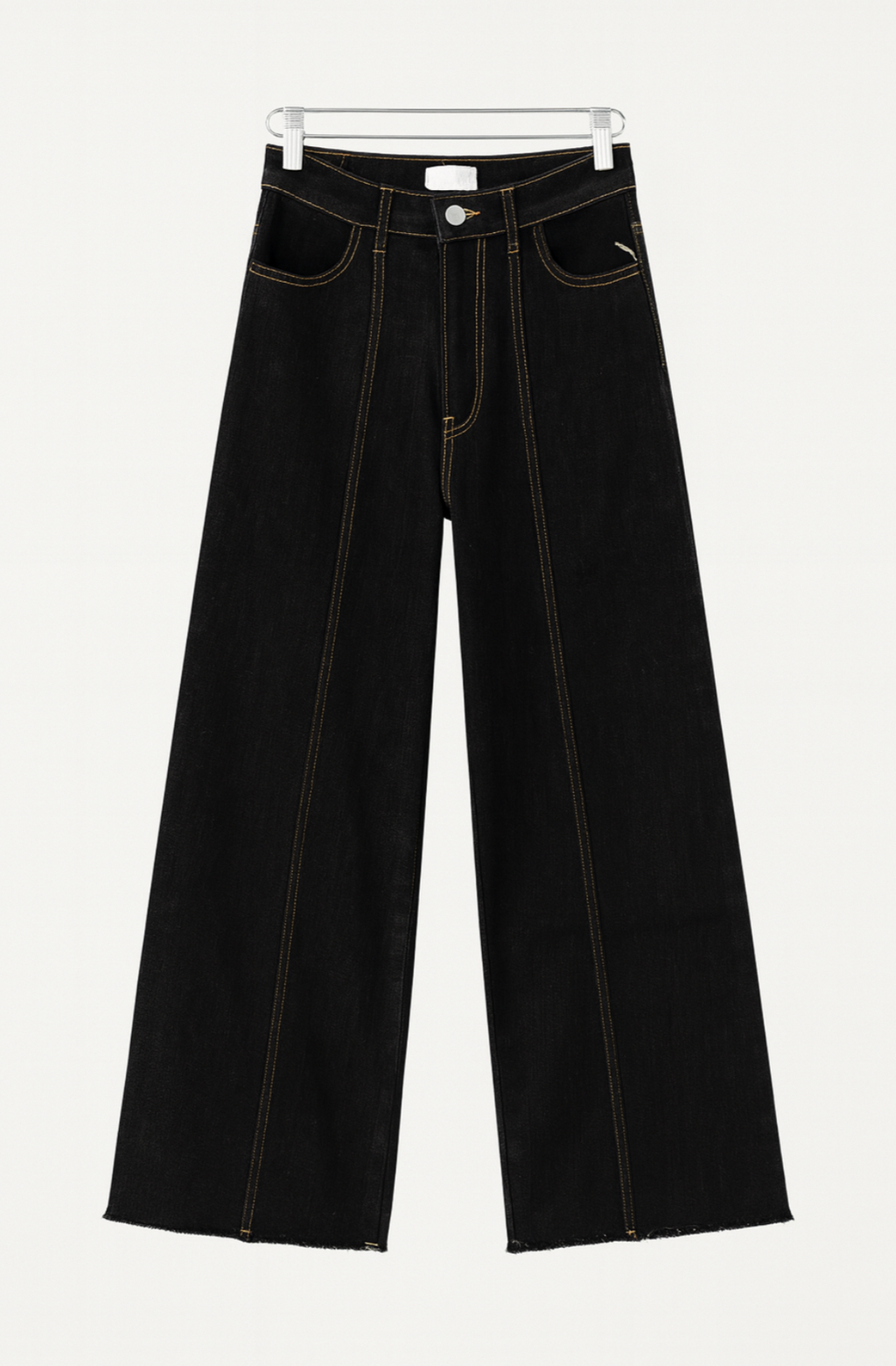 Wide leg black jeans