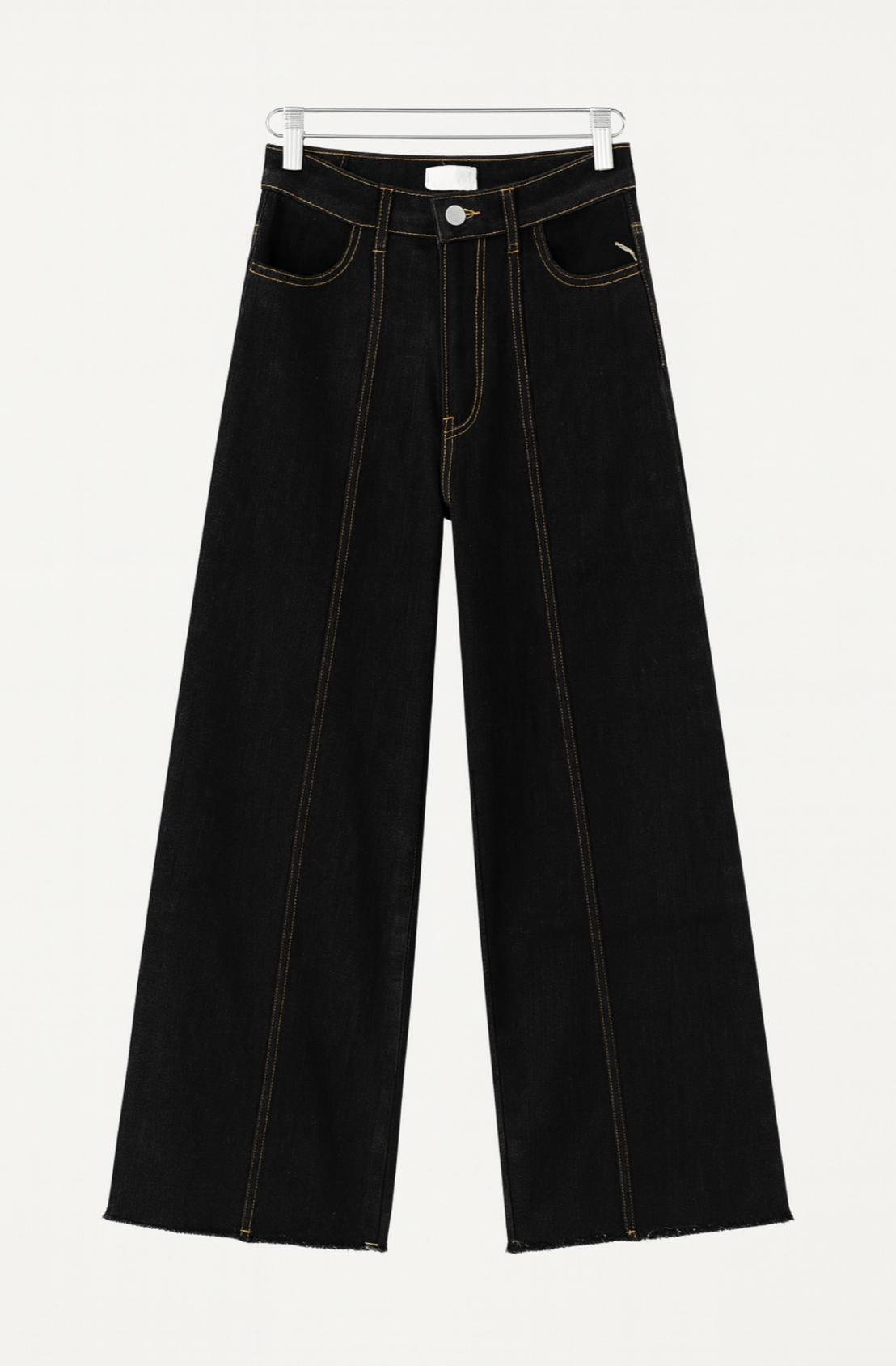 Wide leg black jeans