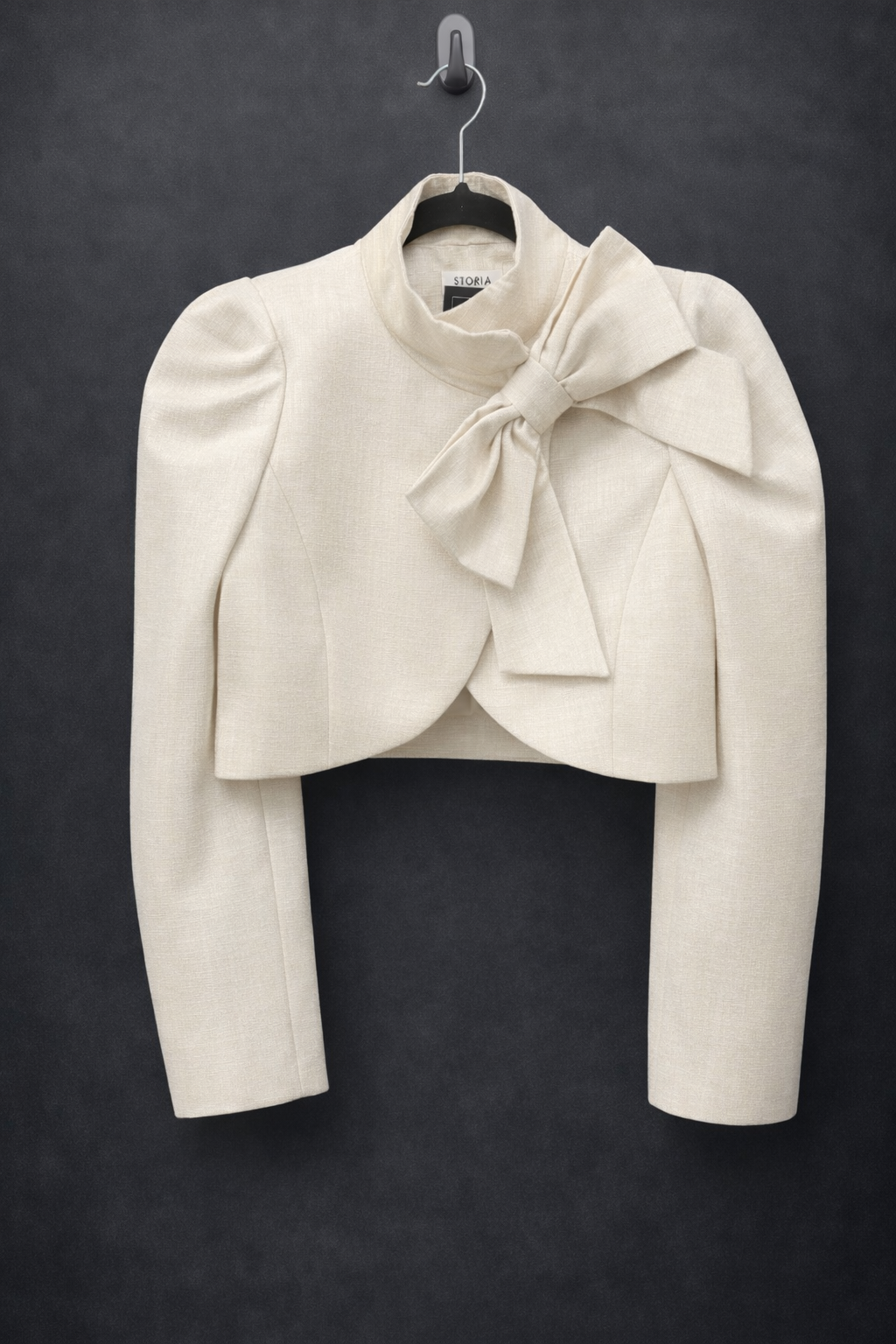 Bow Down Cropped Jacket