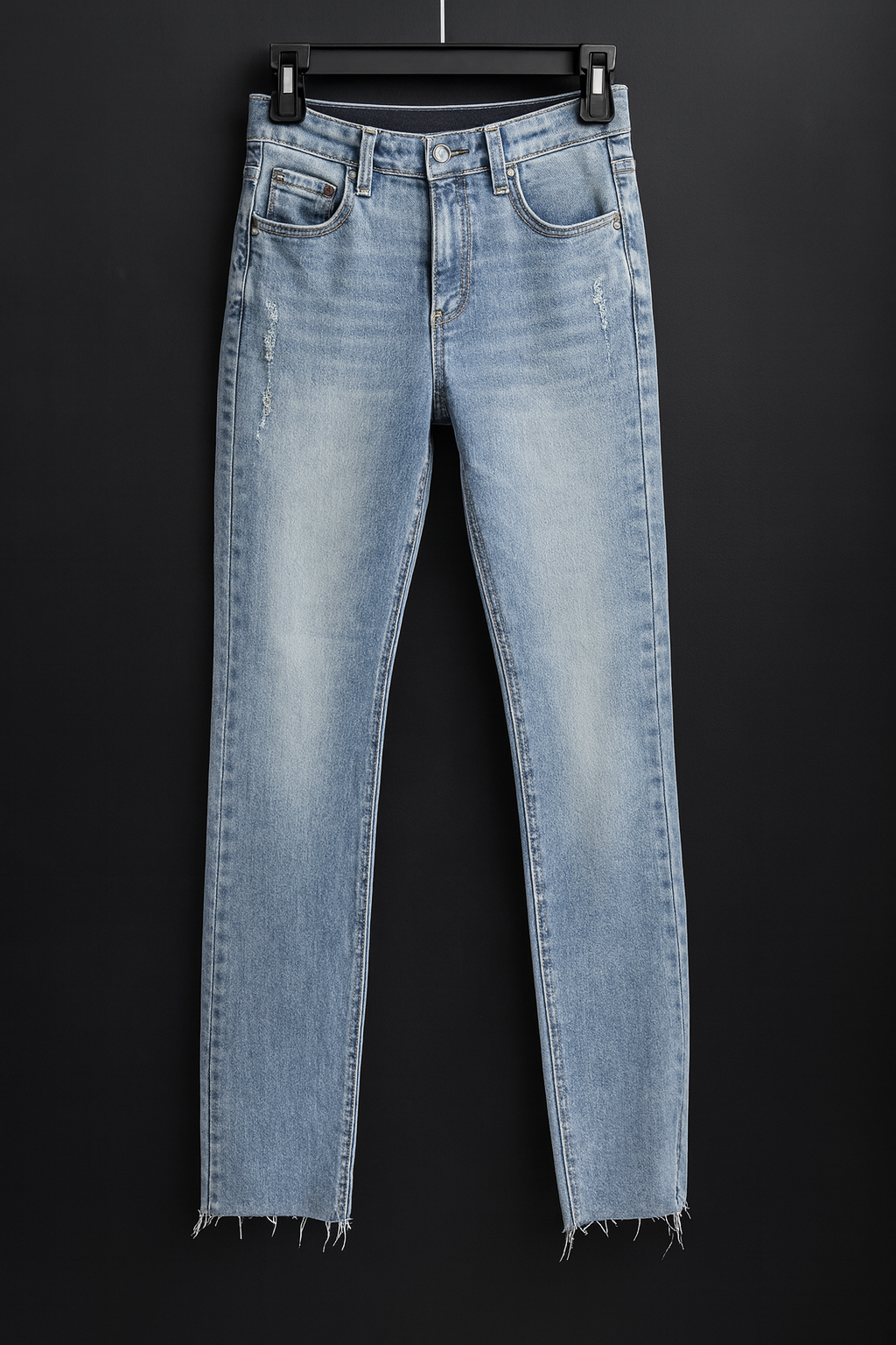 Light Wash Distressed Skinny Jeans