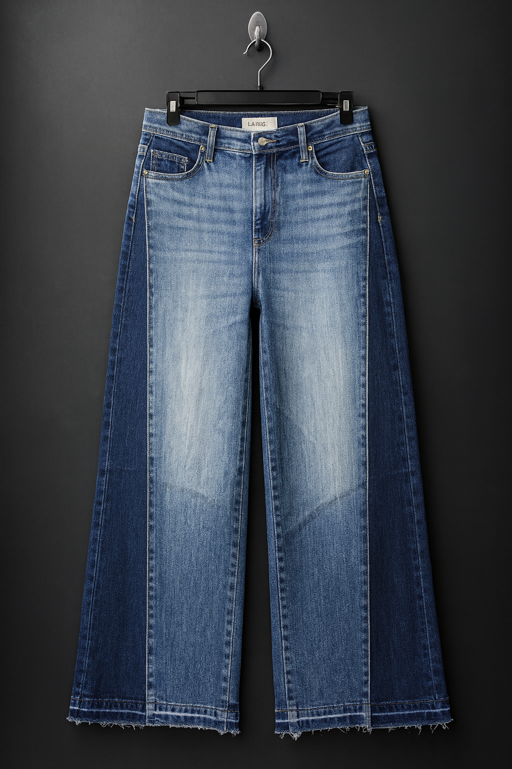 Wide-Leg Denim Jeans