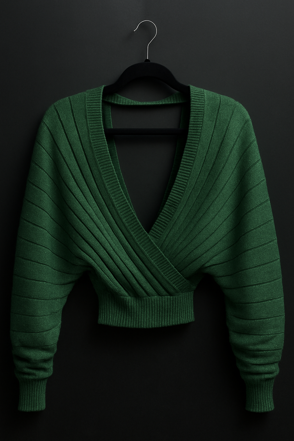 Emerald Wrap Sweater