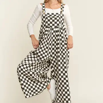 Checkered Overalls
