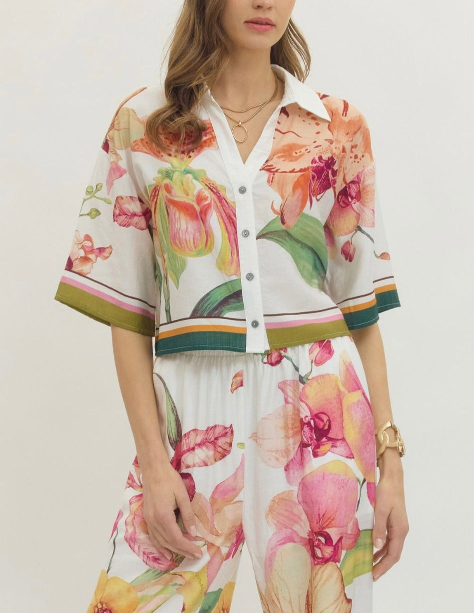 Floral Cropped Top