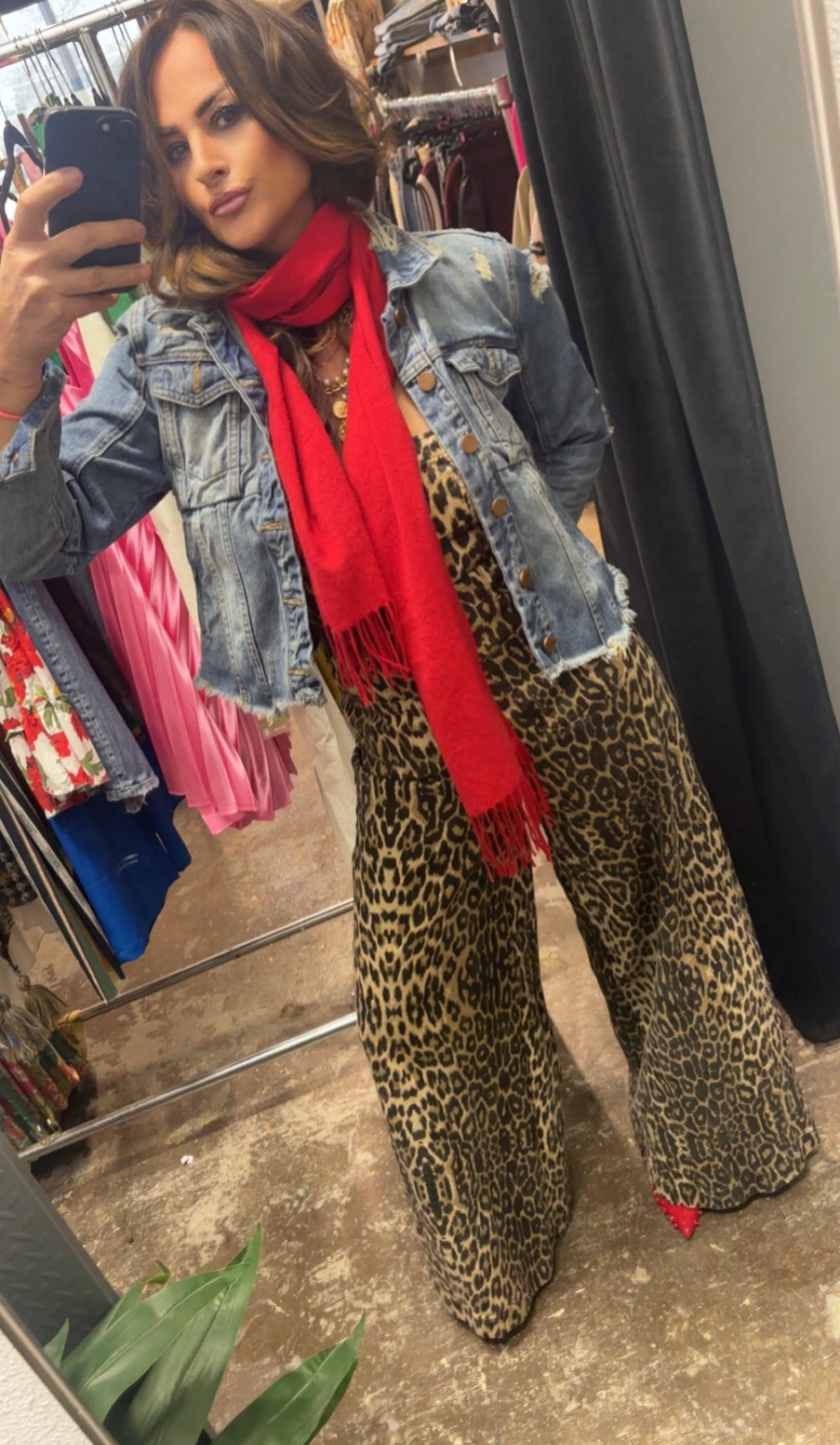 Strapless Leopard Jumpsuit