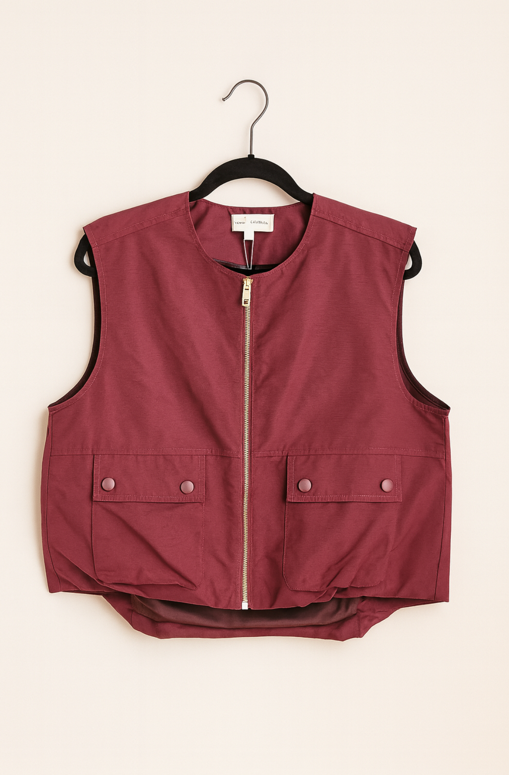 Garnet Zip Front Vest