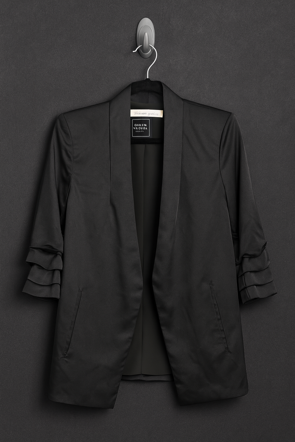 Black Satin Blazer