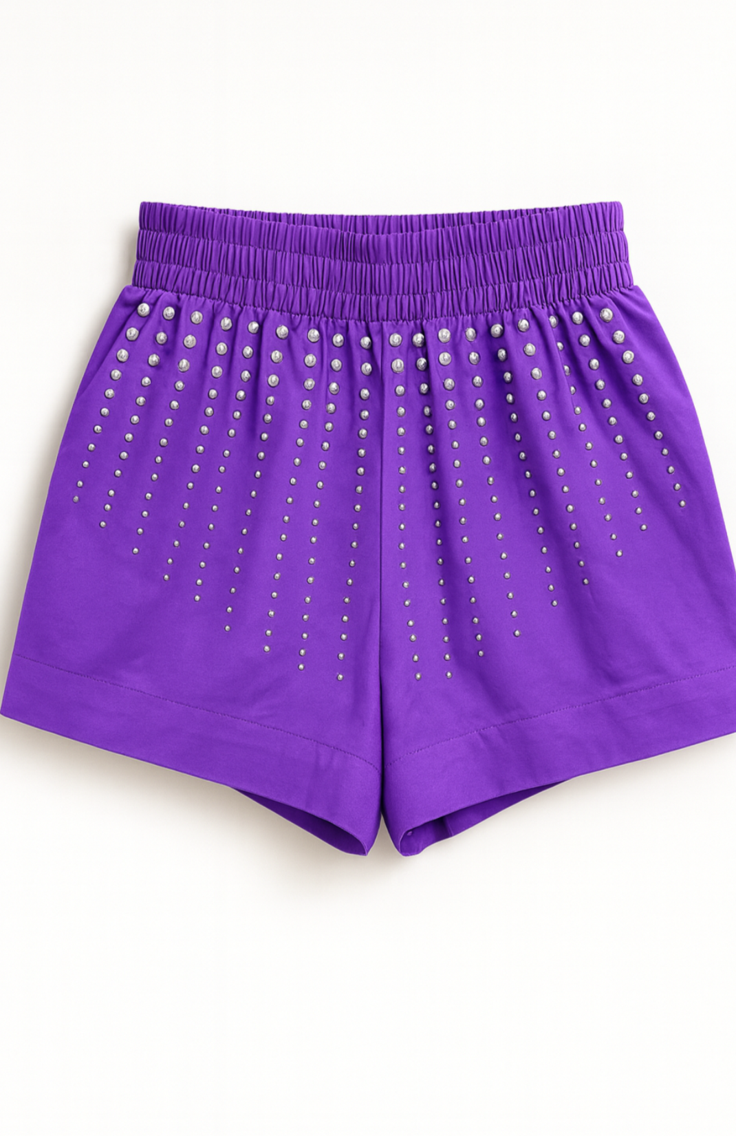 Purple Rhinestone Shorts