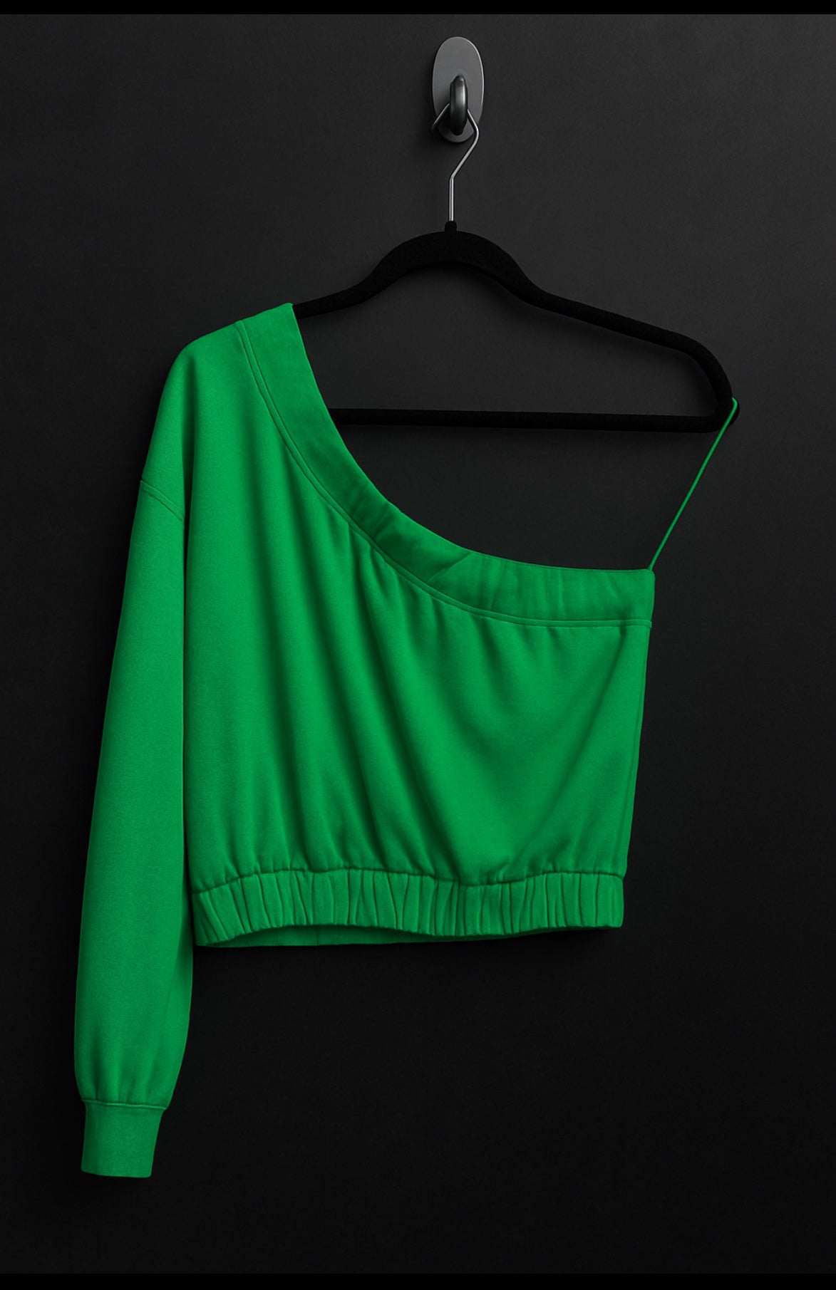 Green One-Shoulder Top