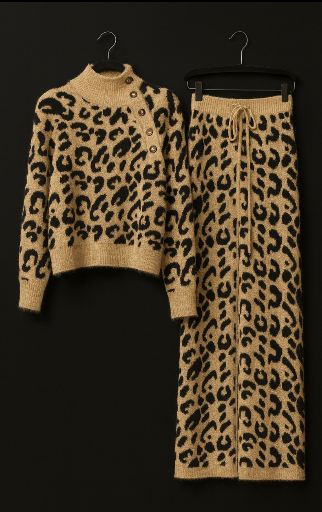 Leopard Print Sweater Set