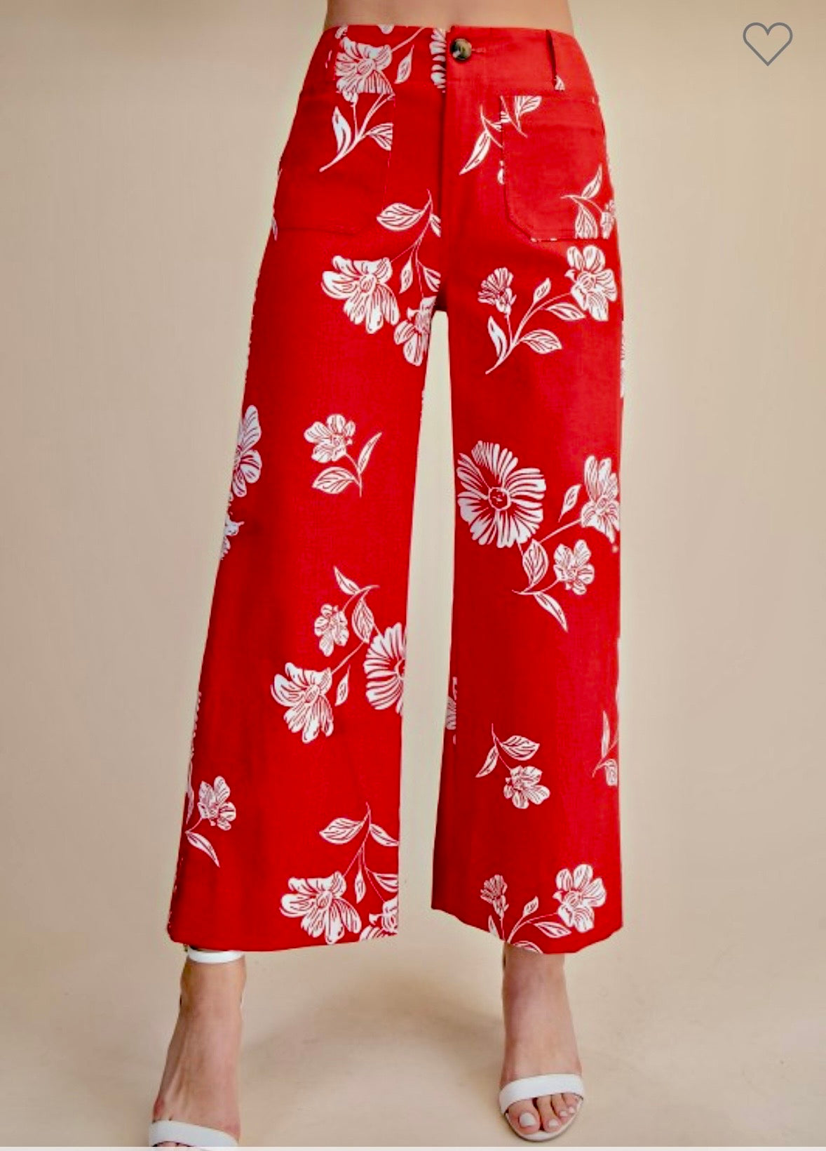 Wide Leg Floral Pant