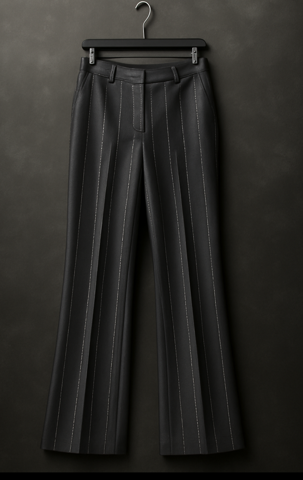 Black Shiny Tuxedo Stripped Pant