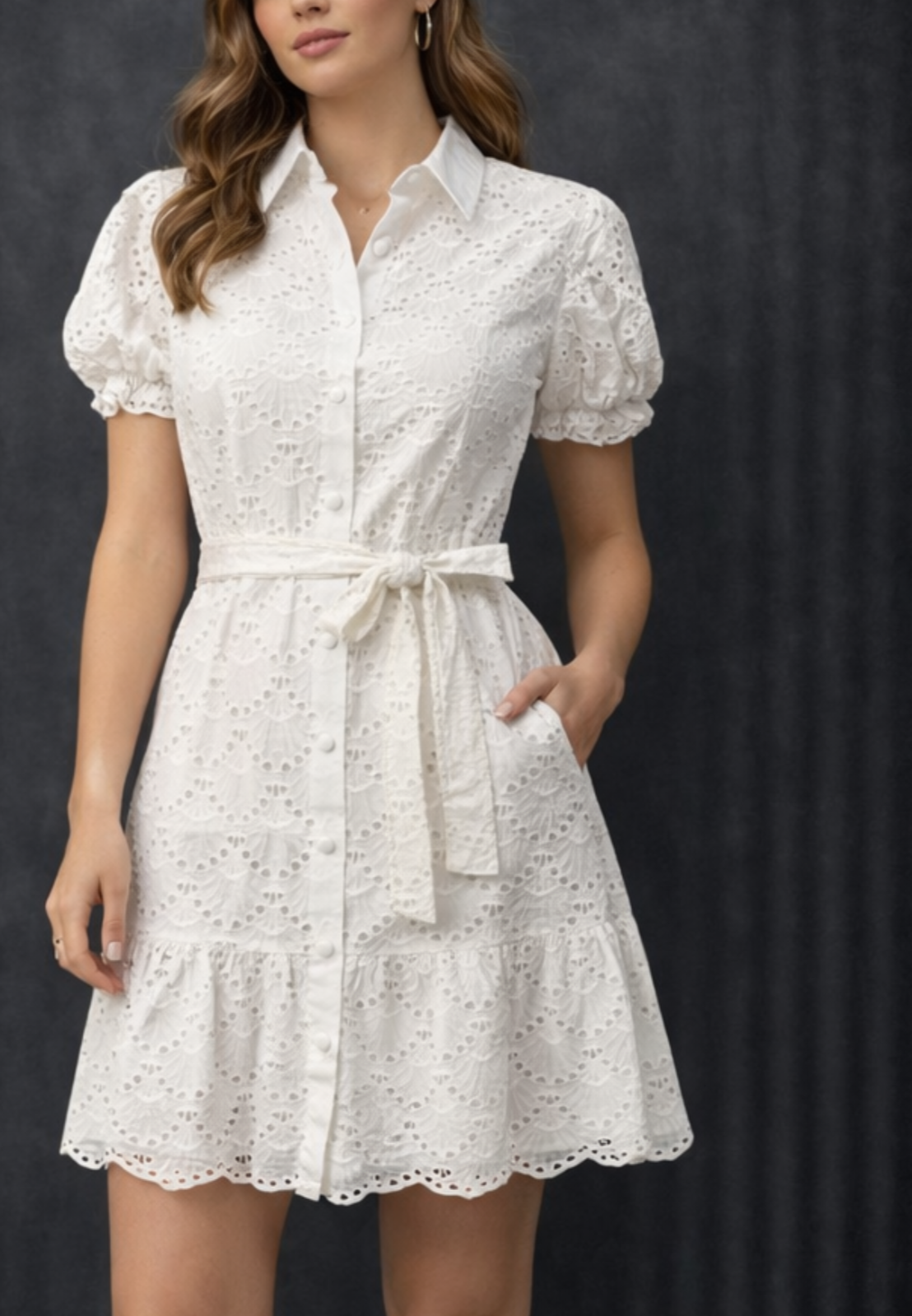 Eyelet Have It Dress