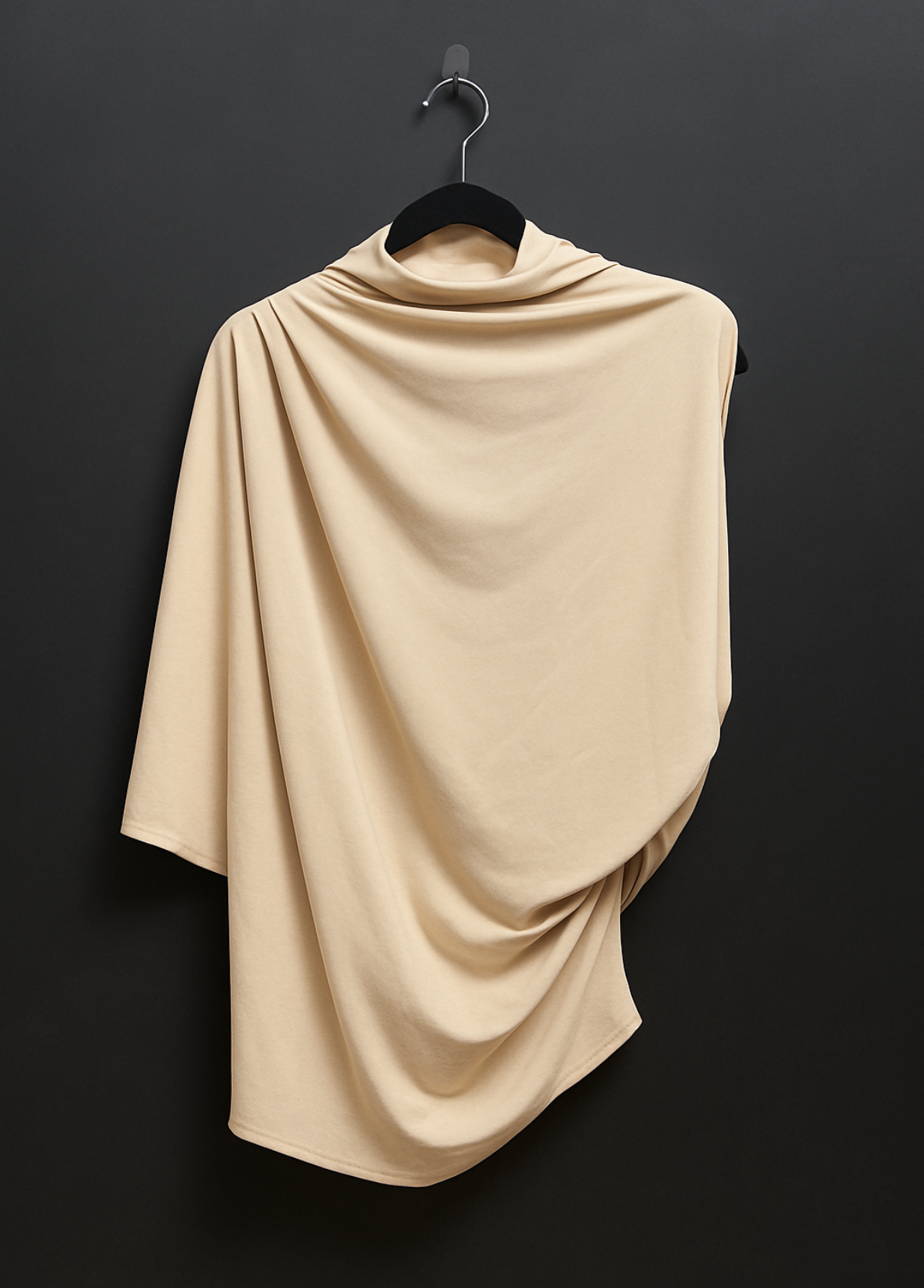 Drape Sleeve Silky Blouse