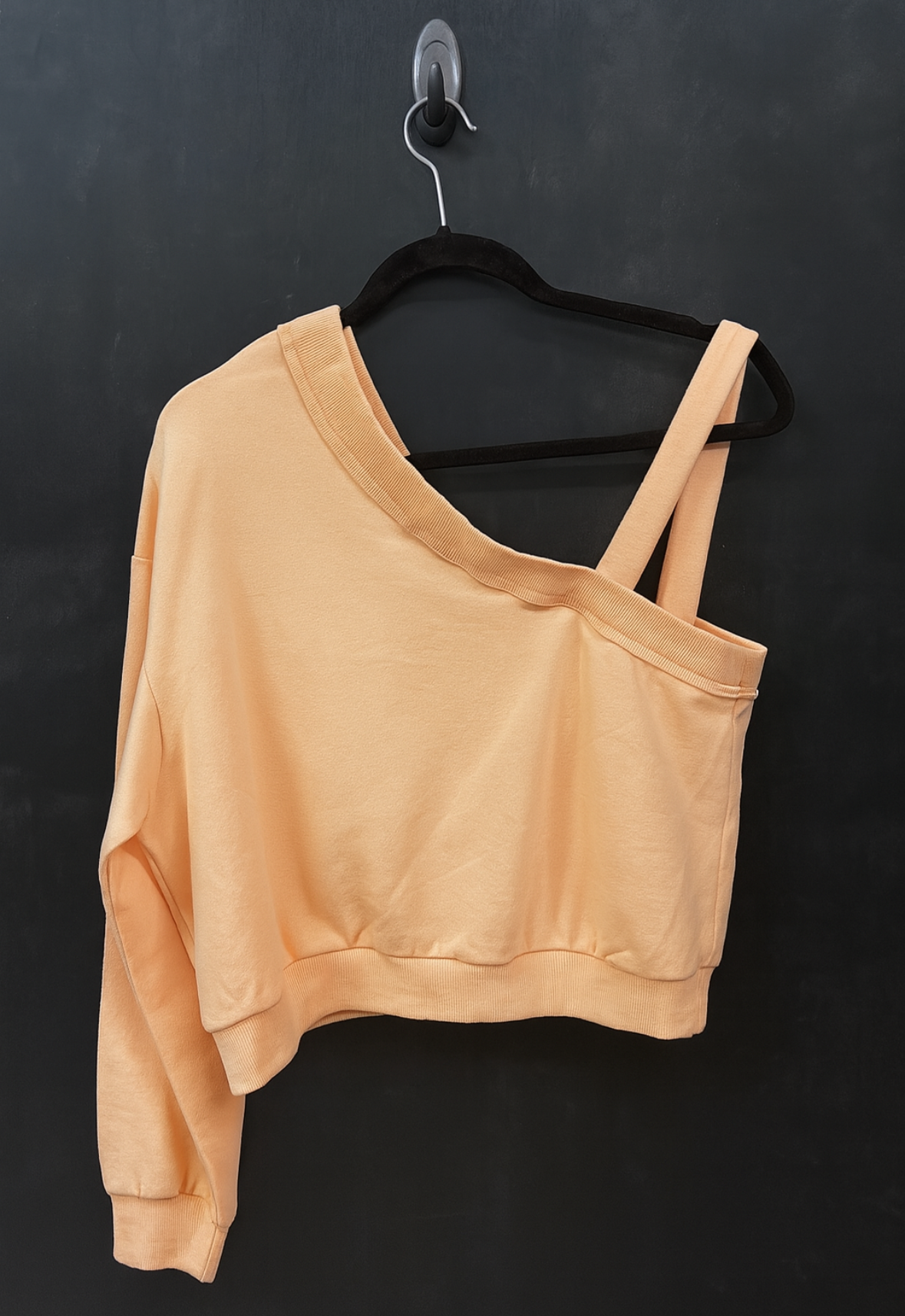 Light orange One Sleeve Sweatshirt