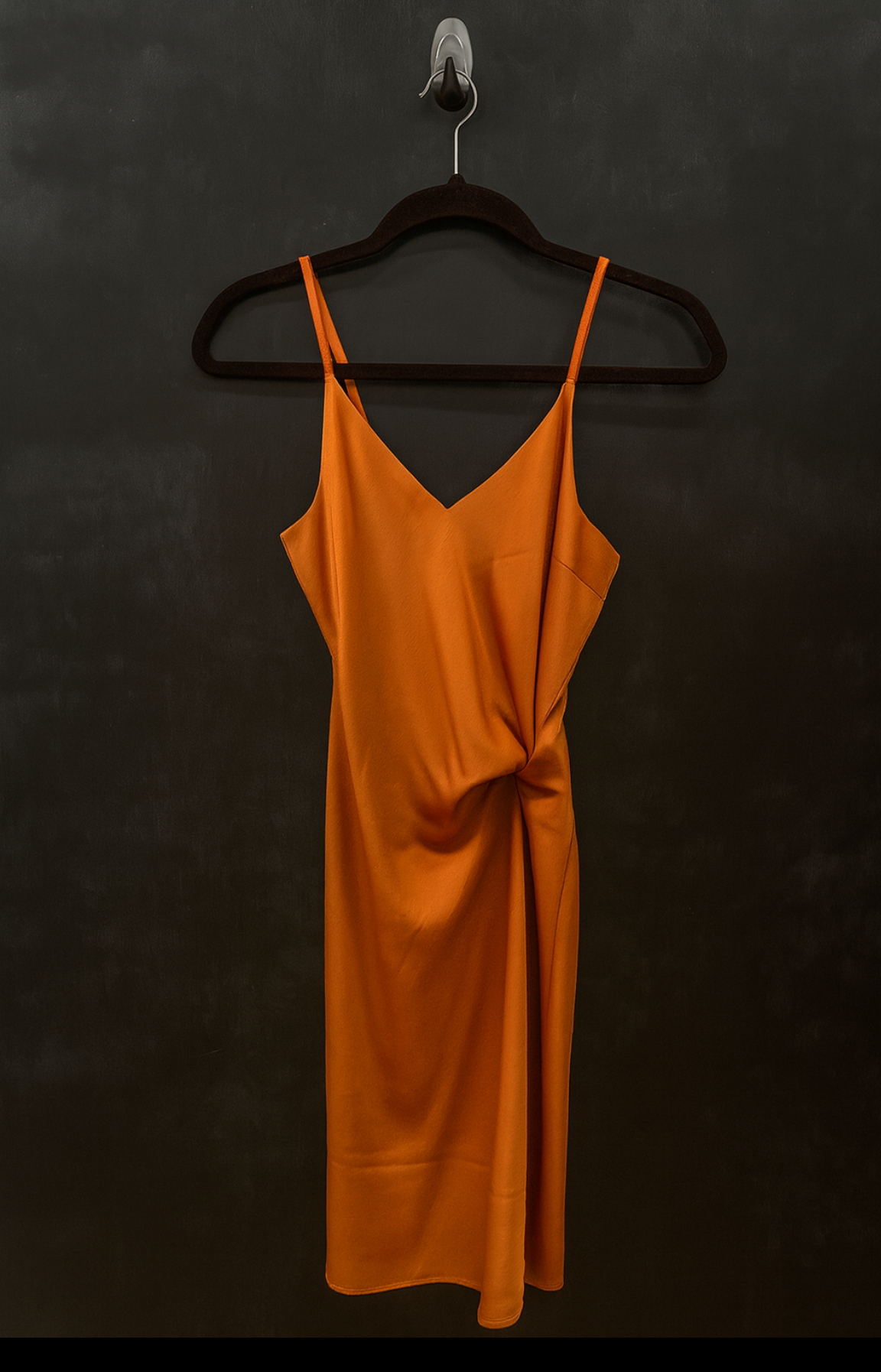 Rust Silk Dress